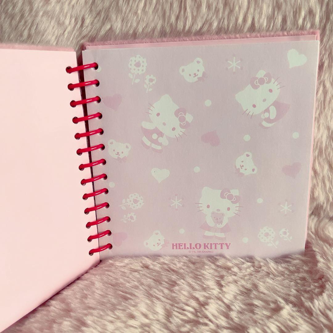 希少レア　ハローキティ　リングノート　フワフワ　2009 サンリオ　平成レトロ