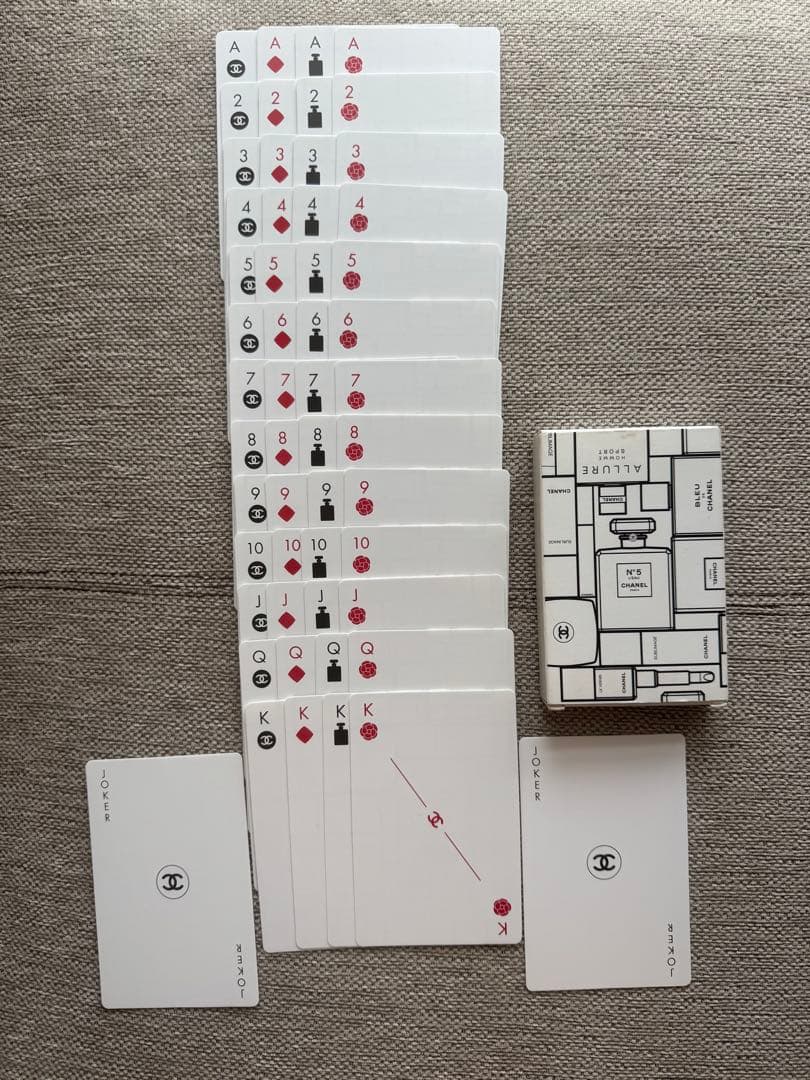 お年賀お値下げ対応［新品未使用］CHANEL トランプ ノベルティー52枚
