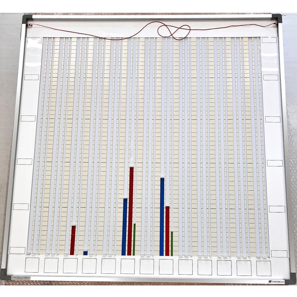 #2786-1　日本統計機　ホワイトボード　棒グラフ　小型グラフ　グラフ表示機