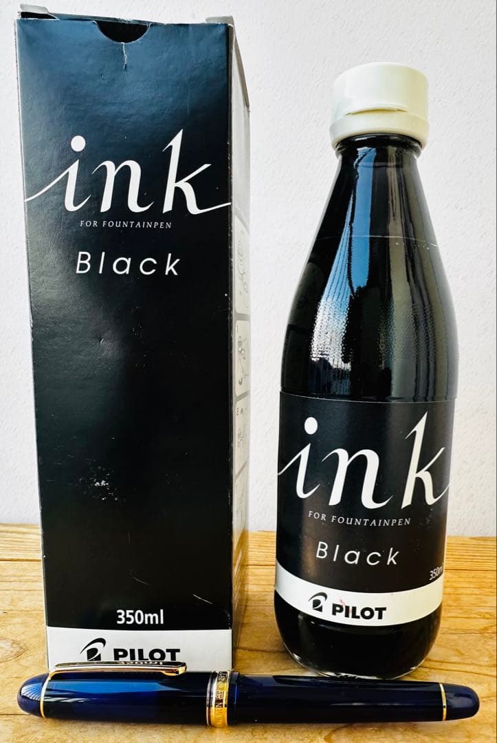 プラチナ万年筆 M 3776 センチュリー シャルトルブルーとパイロットインク