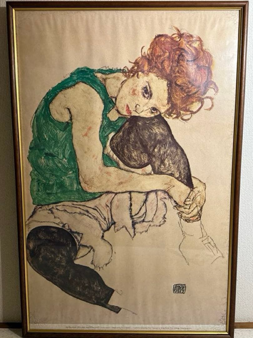 額縁 Egon Schiele vintage poster