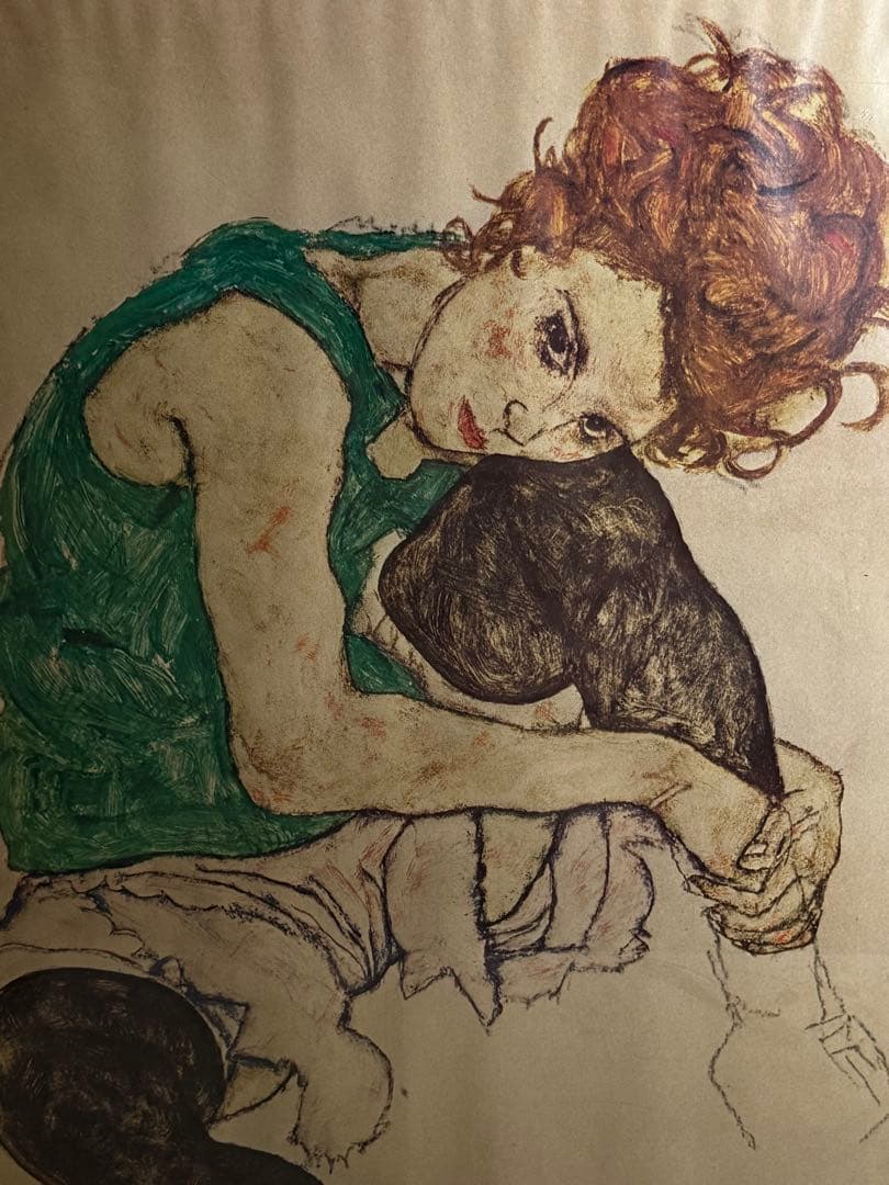 額縁 Egon Schiele vintage poster