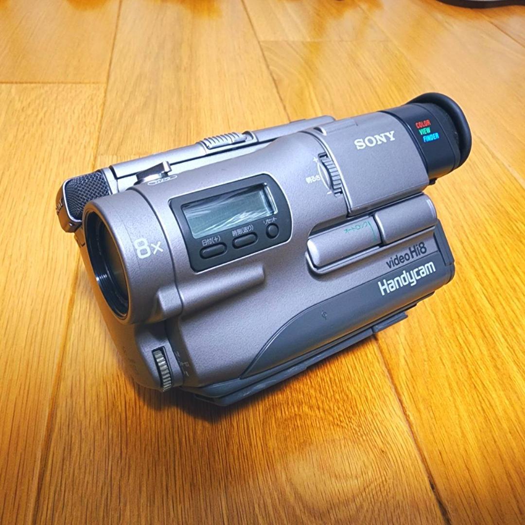 【動作確認済】SONY 高画質 Hi8 8ミリ ビデオカメラ CCD-TR1