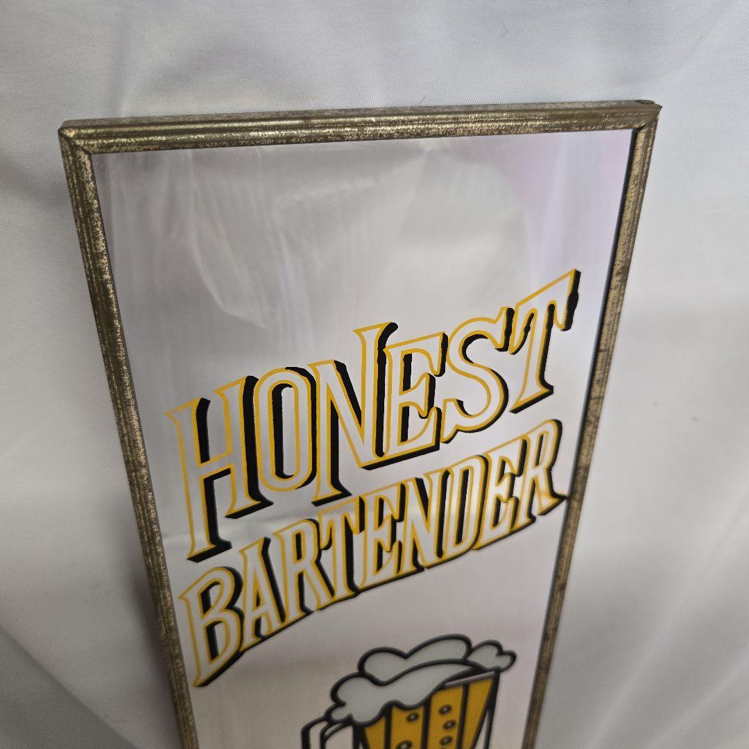 HONEST BARTENDER WANTED パブミラー　レトロ