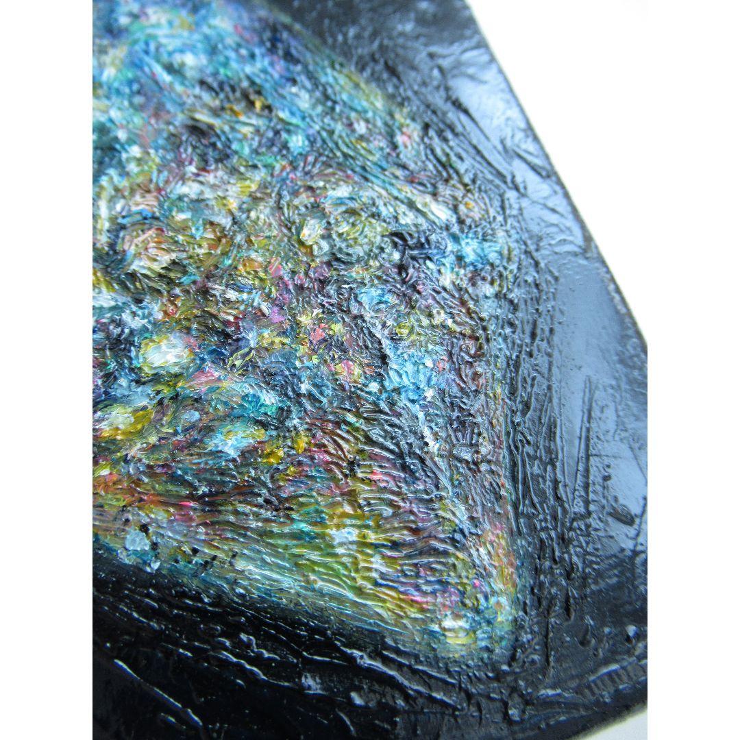 ［匿名で配送］一点もの 水晶 鉱石 宝石 油絵 油彩 絵