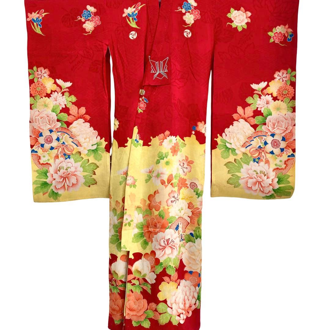 ★レトロ　アンティーク　女の子　子供着物　七五三　3歳　大正ロマン　NO24