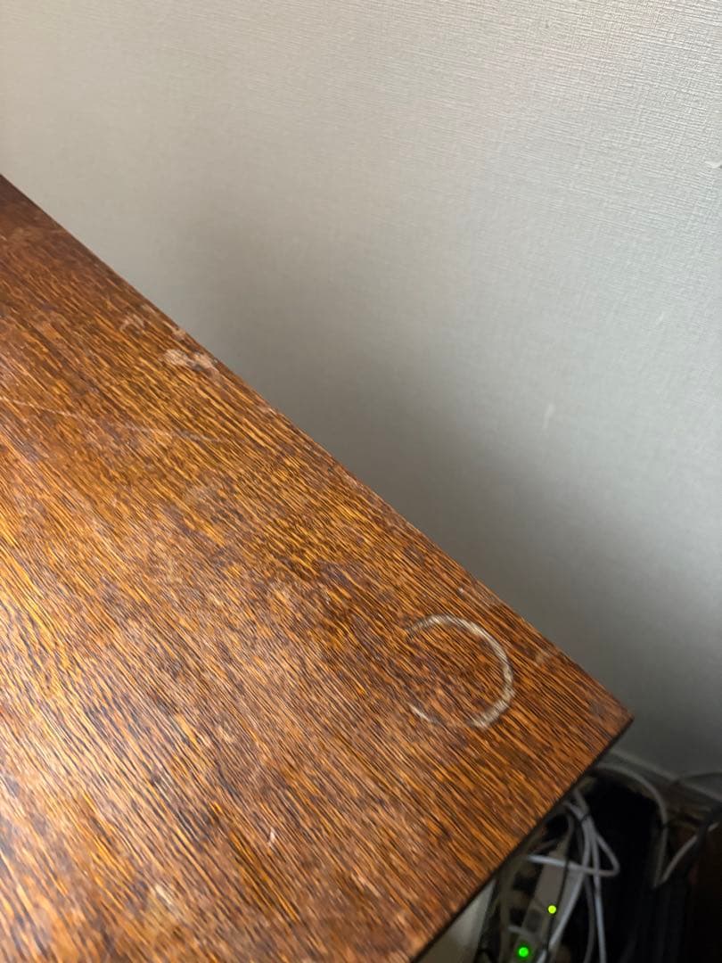 サイドテーブル　カフェテーブル 花台 アンティーク　木製　昭和レトロ