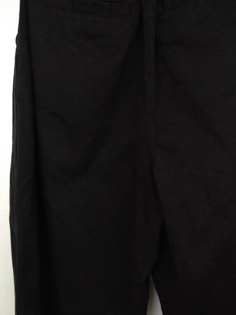 【fuku様】HARVESTY コットンチノ サーカスパンツ ブラック サイズ0