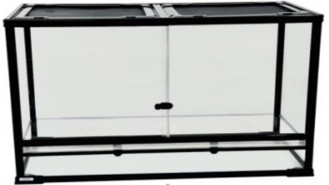 自社製組み立て式爬虫類両生類ケージガラス飼育ケージ60x30x30cm引取り可