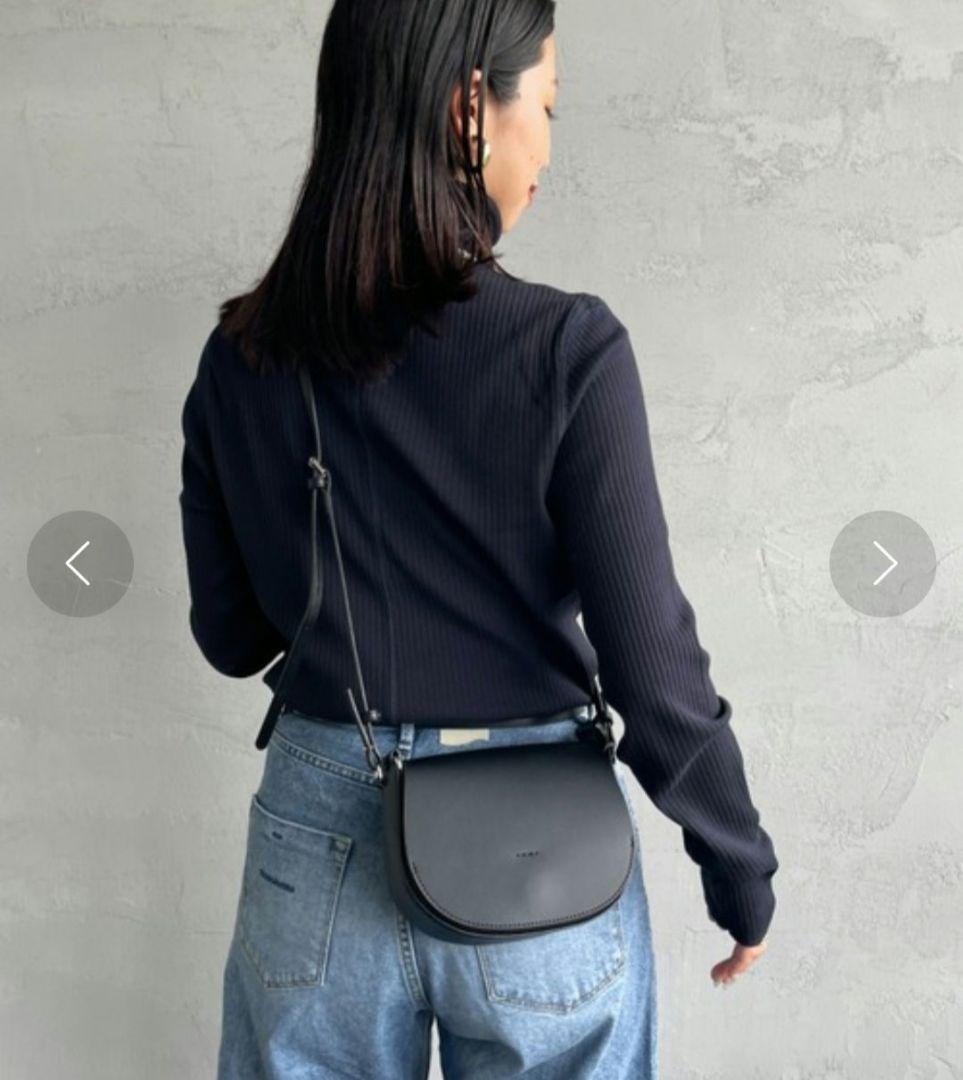 YAHKI ヤーキ VEGAN LEATHER 2WAY ハーフムーンバッグ