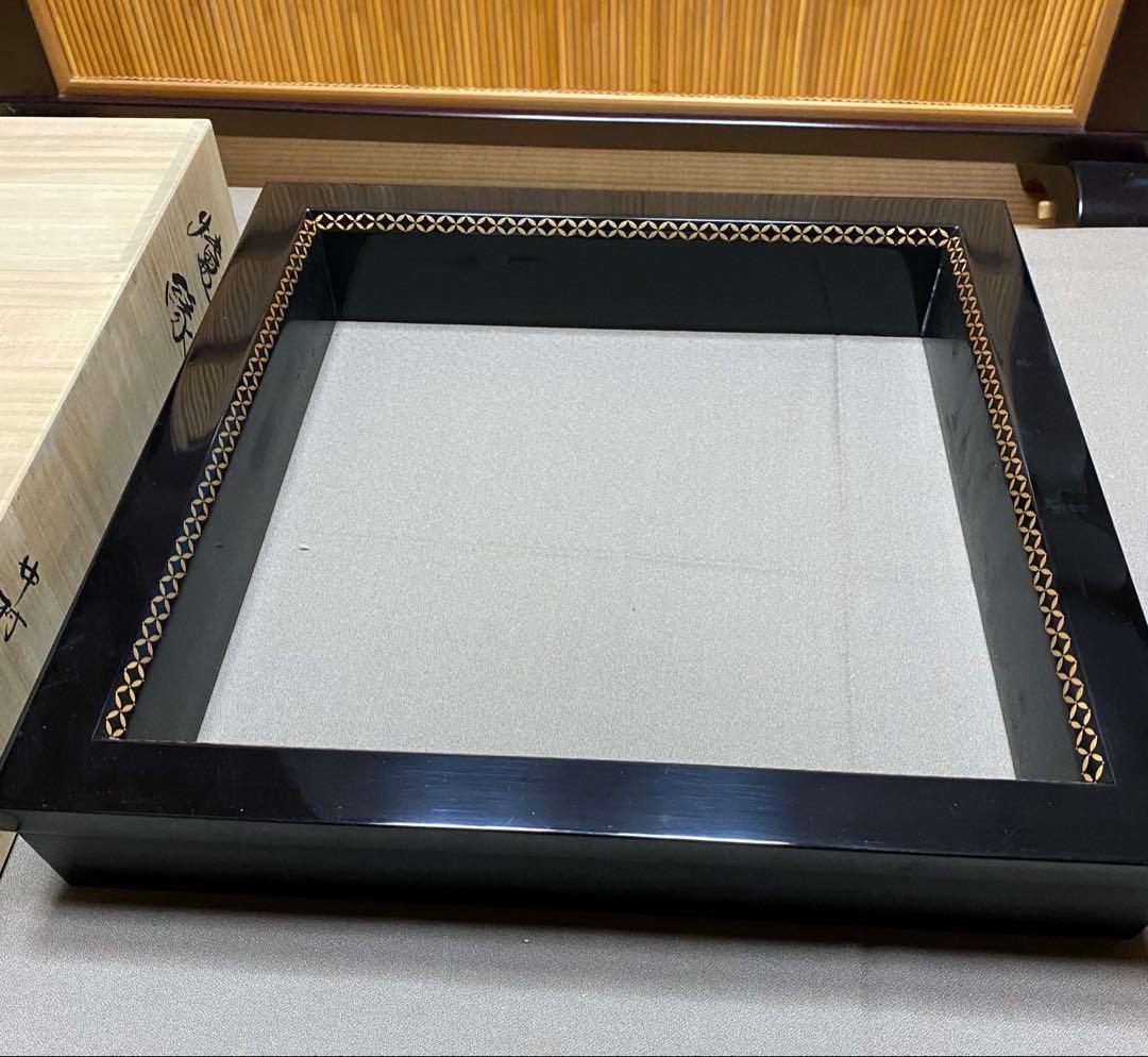 ⭐️本日限定⭐️茶道具/炉縁 真塗 面七宝蒔絵 中村宗悦　共箱