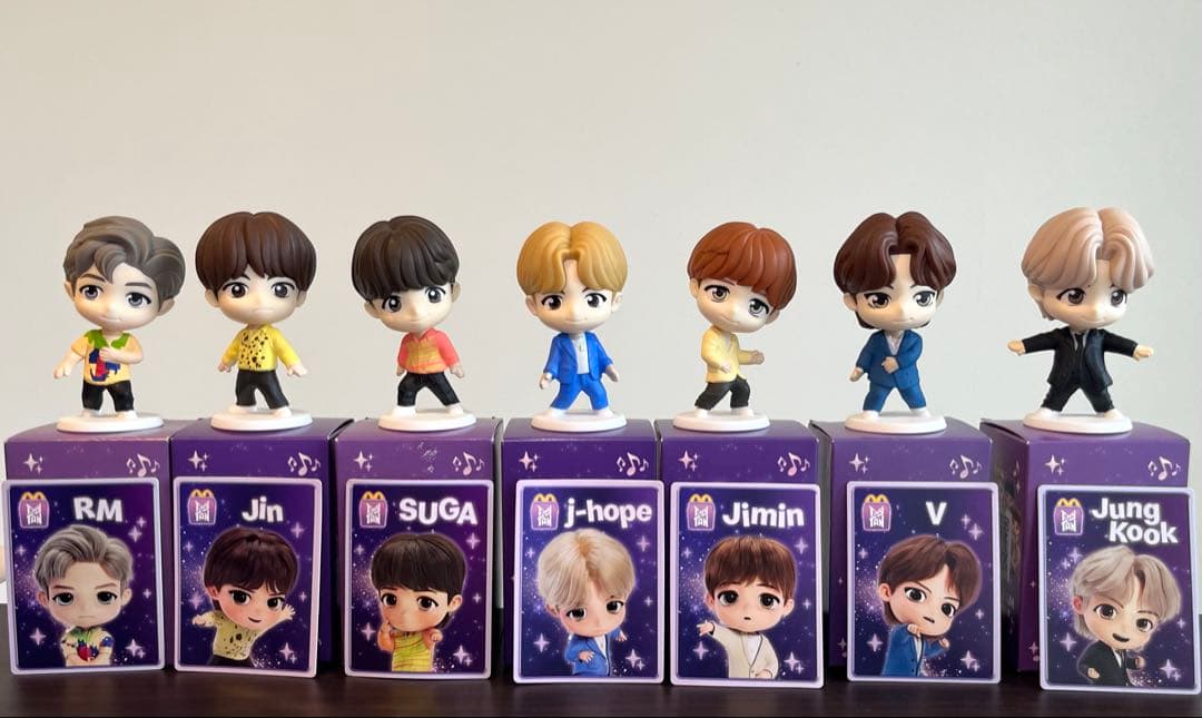 NYC現地購入BTS マクドナルド ハッピーセット フィギュア 7体コンプリート