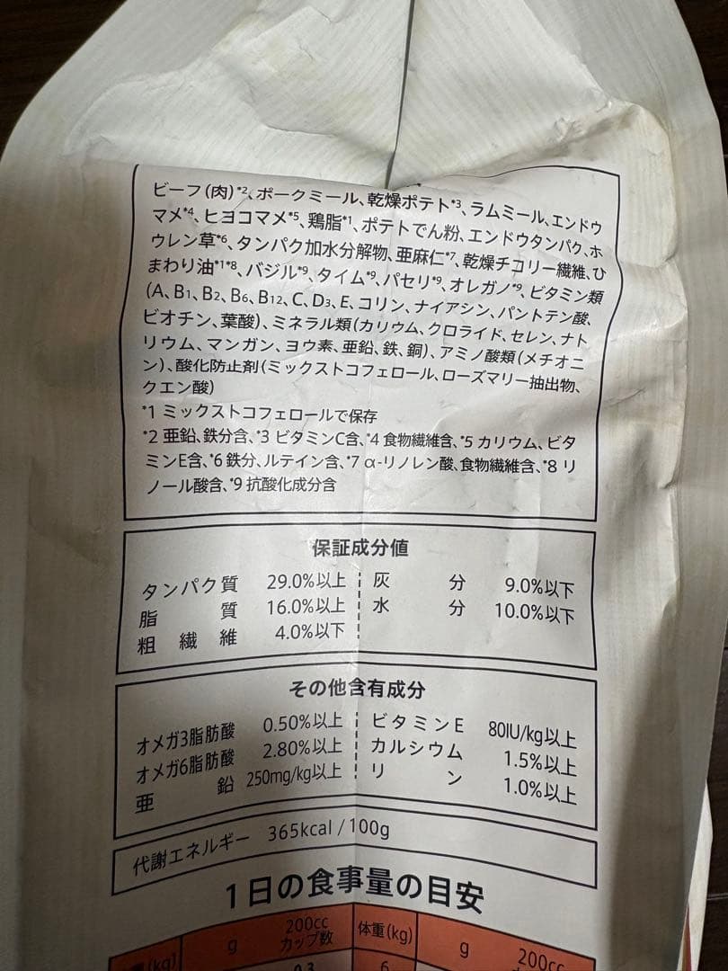 シュプレモ牧場のレシピ2キロ2袋