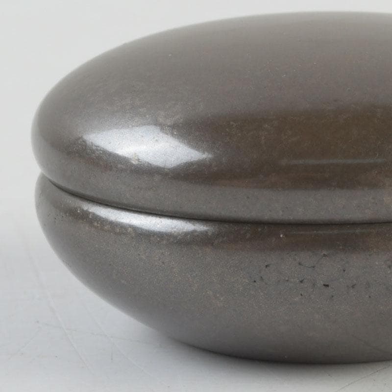 茶道具　真燁作　朧銀　かぶら香合　共箱　V　9262