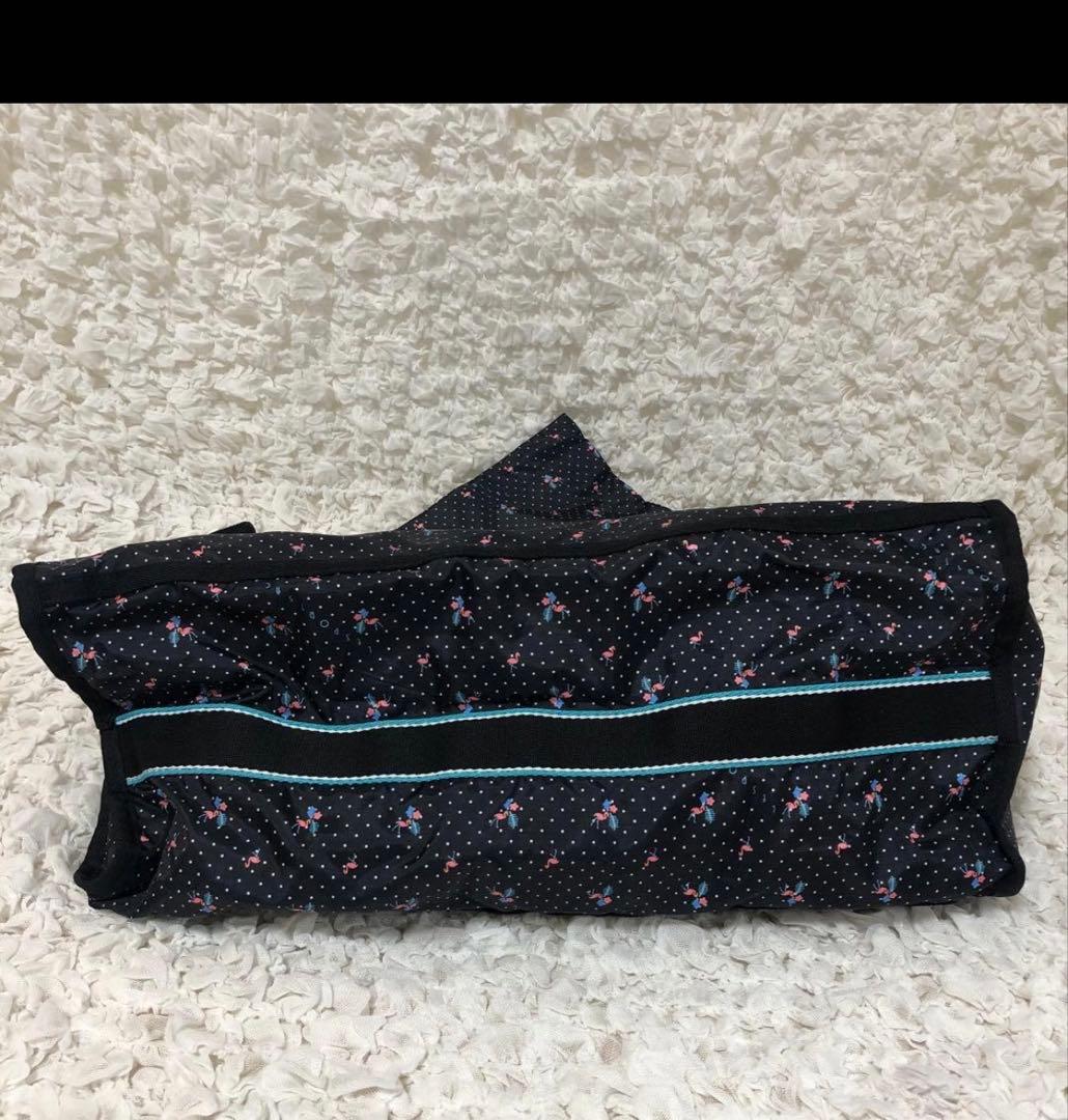 新品【LeSportsac】ボストンバッグ フラミンゴ　黒　ポーチ付き　セット②