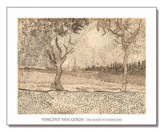 額装品/The Road to Tarascon/ゴッホ/ポスター/インテリア