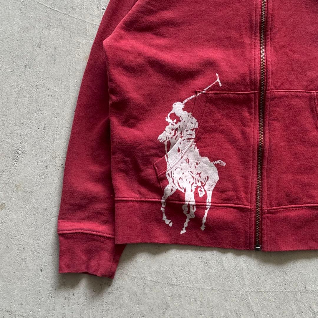 90s polo by ralph lauren ジップパーカー ビックポニー