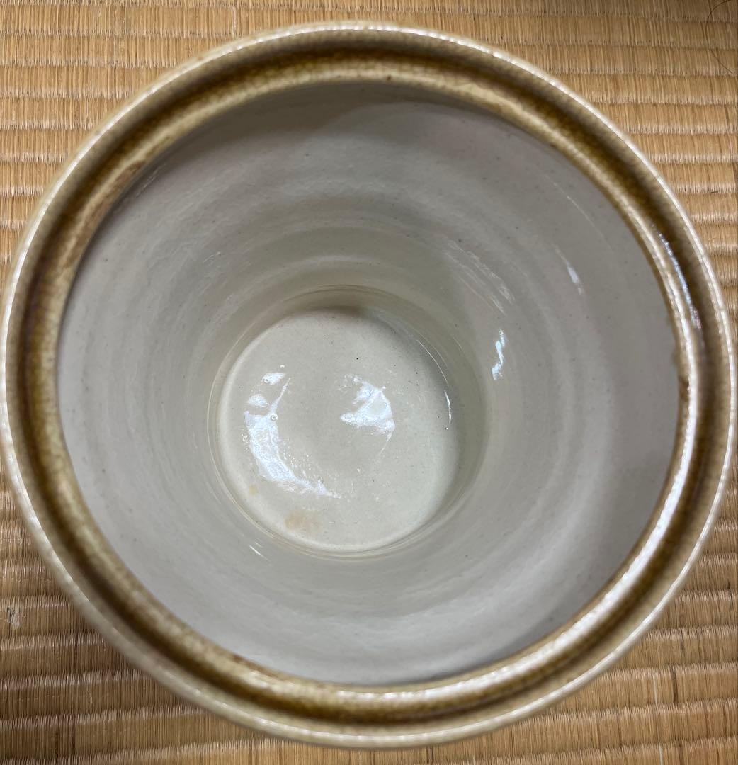 水指　『黄瀬戸　末広』『加藤景治作』『塗蓋』　共箱　茶道具