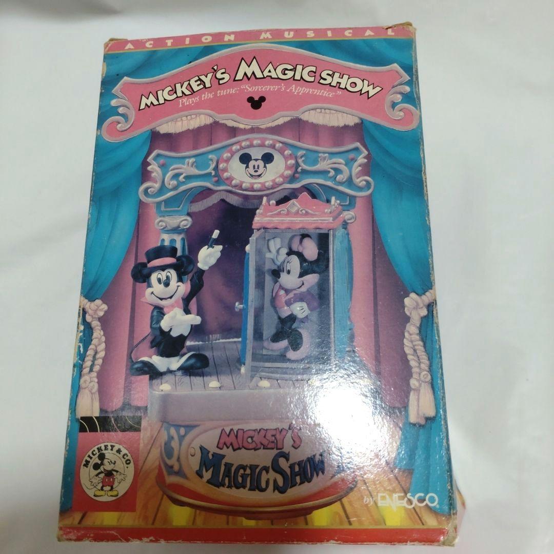 ミッキー マジックショー オルゴール エネスコ レトロ レア