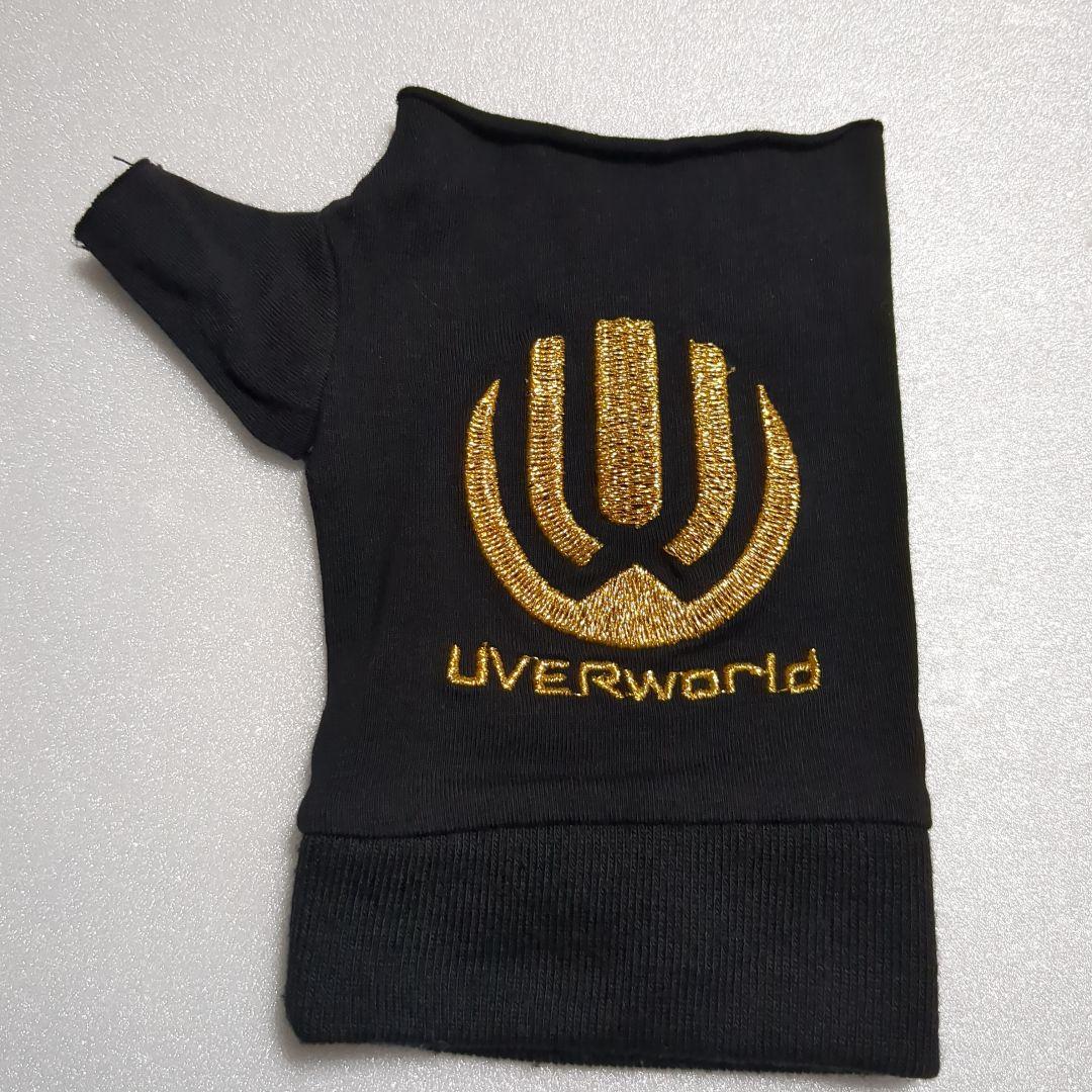 UVERworld 指なしグローブ ブラック　初代ゴールド　復活ver.