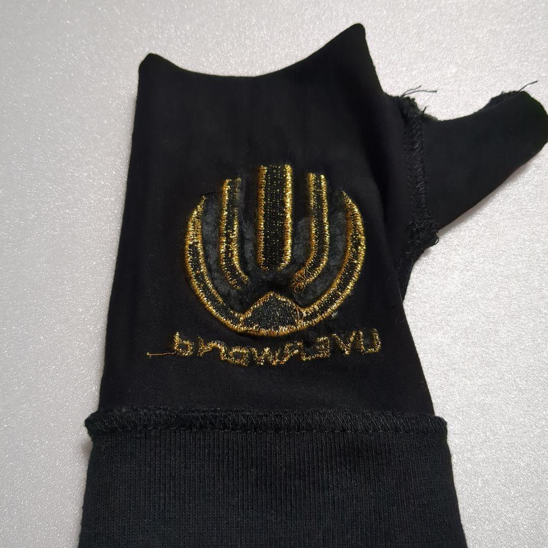UVERworld 指なしグローブ ブラック　初代ゴールド　復活ver.