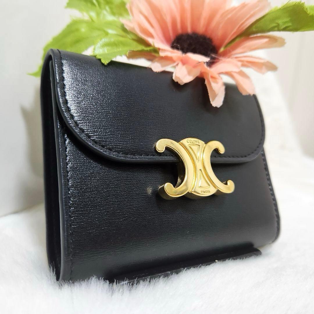 さとつ✨新品同様　正規品✨セリーヌ　三つ折り　スモールフラップウォレット