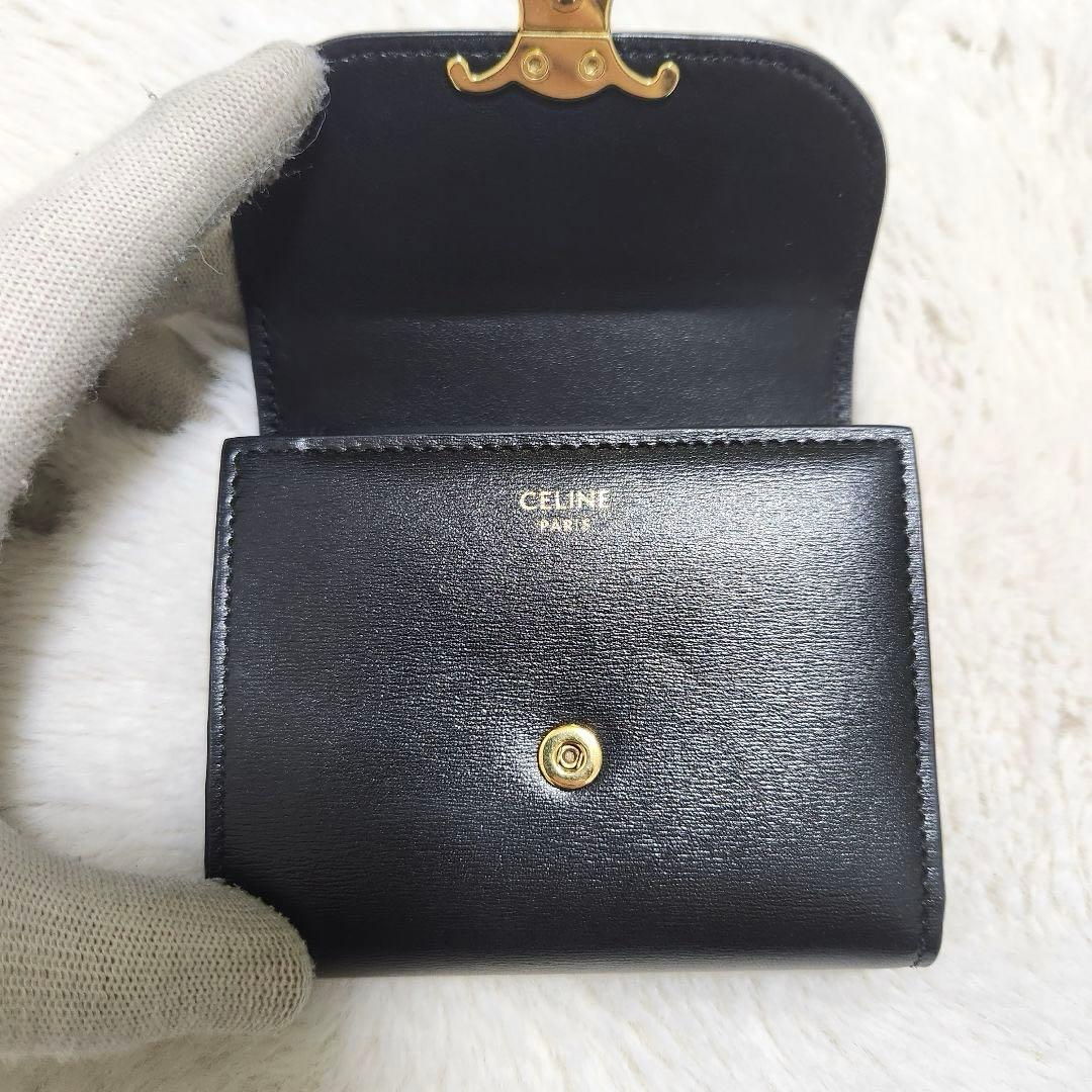 さとつ✨新品同様　正規品✨セリーヌ　三つ折り　スモールフラップウォレット