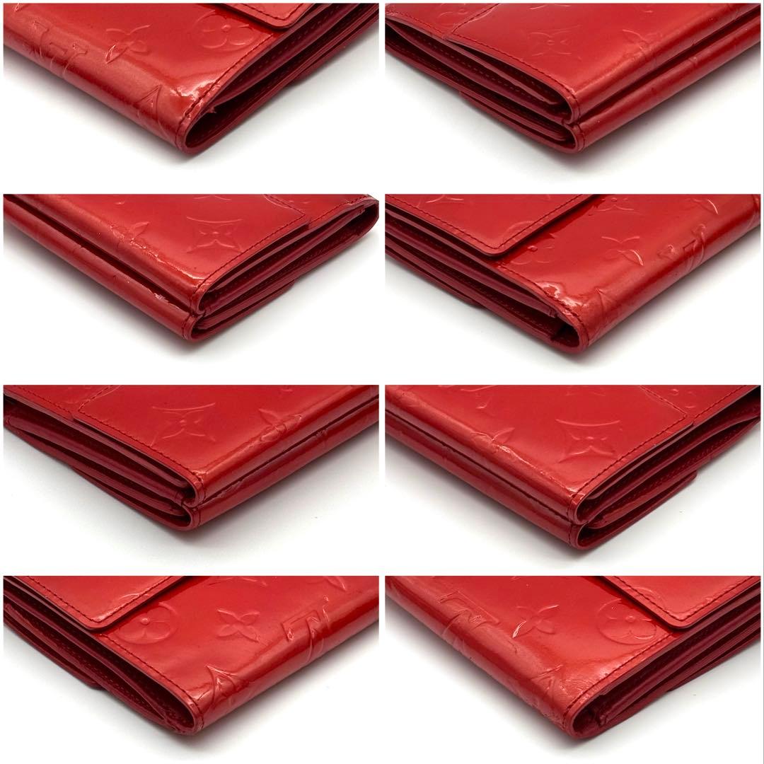 ルイヴィトン モノグラム ヴェルニ ポルトモネ ビエ カルトクレディ 折り財布