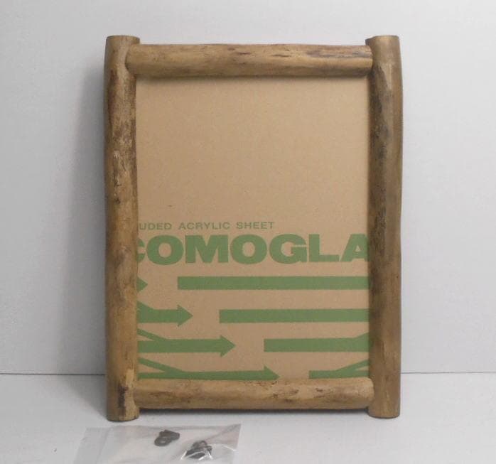 DIY手造り◆油絵0号サイズ用の流木での額縁フレーム