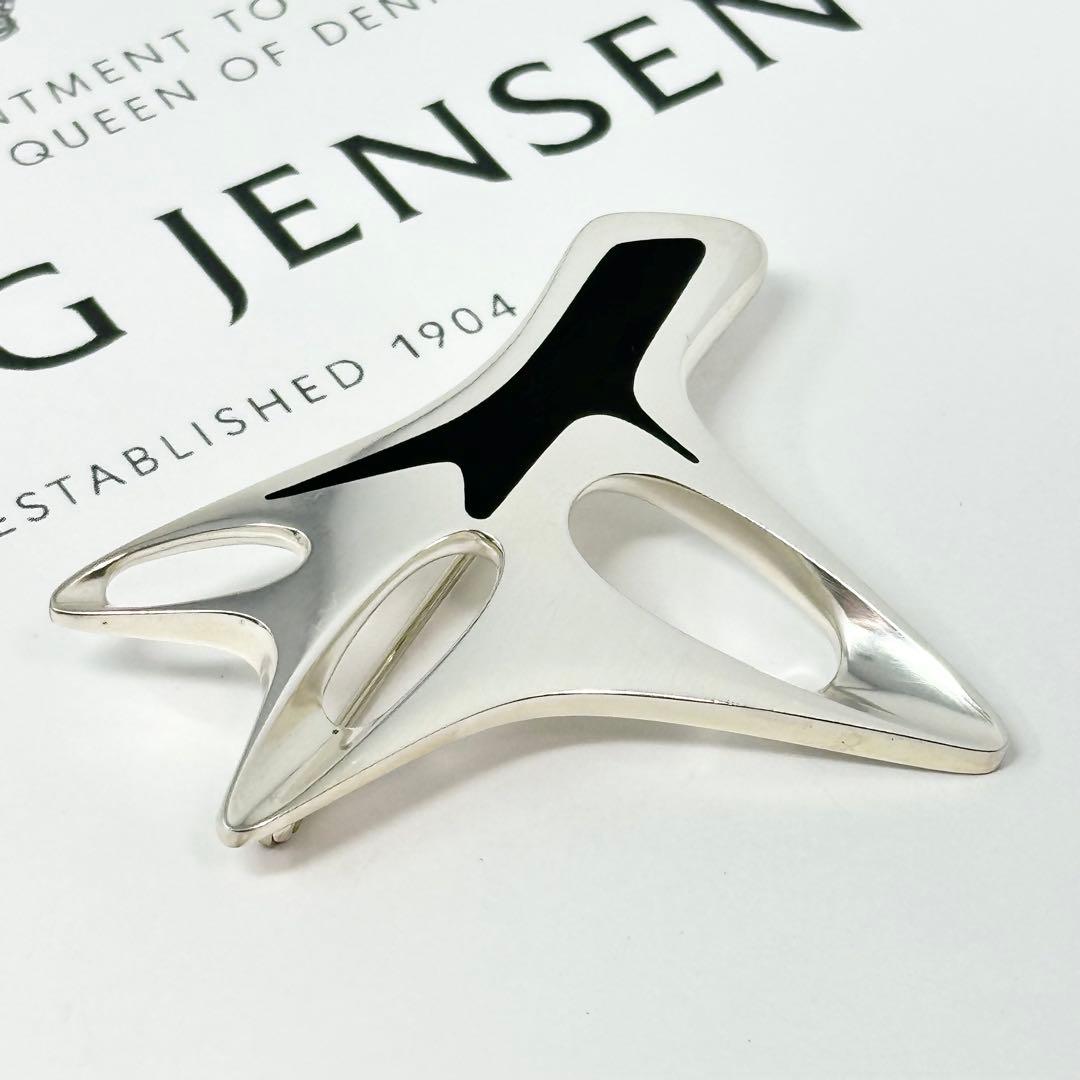   323 エナメル　シルバーブローチ　925S