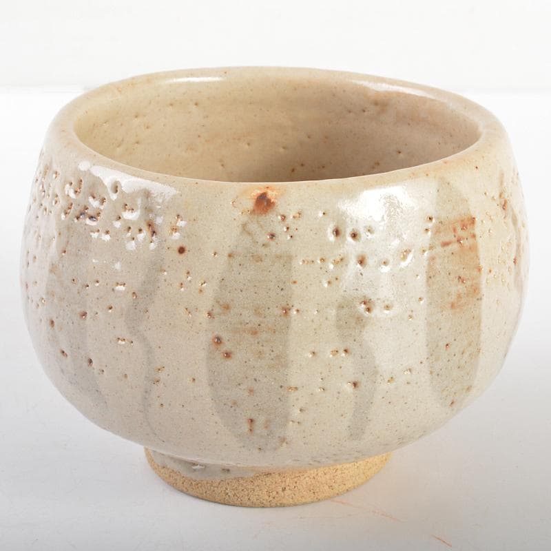 そら　北大路魯山人作　志野　志埜　茶碗　共箱　M　R6749