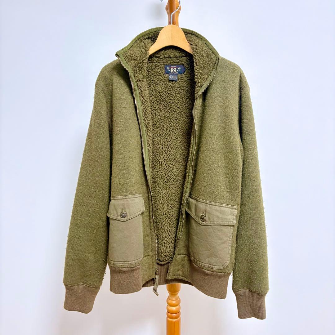 RRL オリーブグリーン ジャケット Sサイズ　カーキ フリース