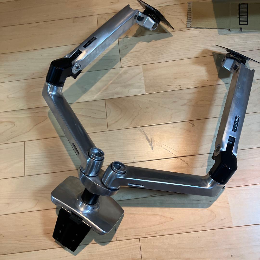 ERGOTRON エルゴトロン　LX モニターアーム デュアル 横型 シルバー