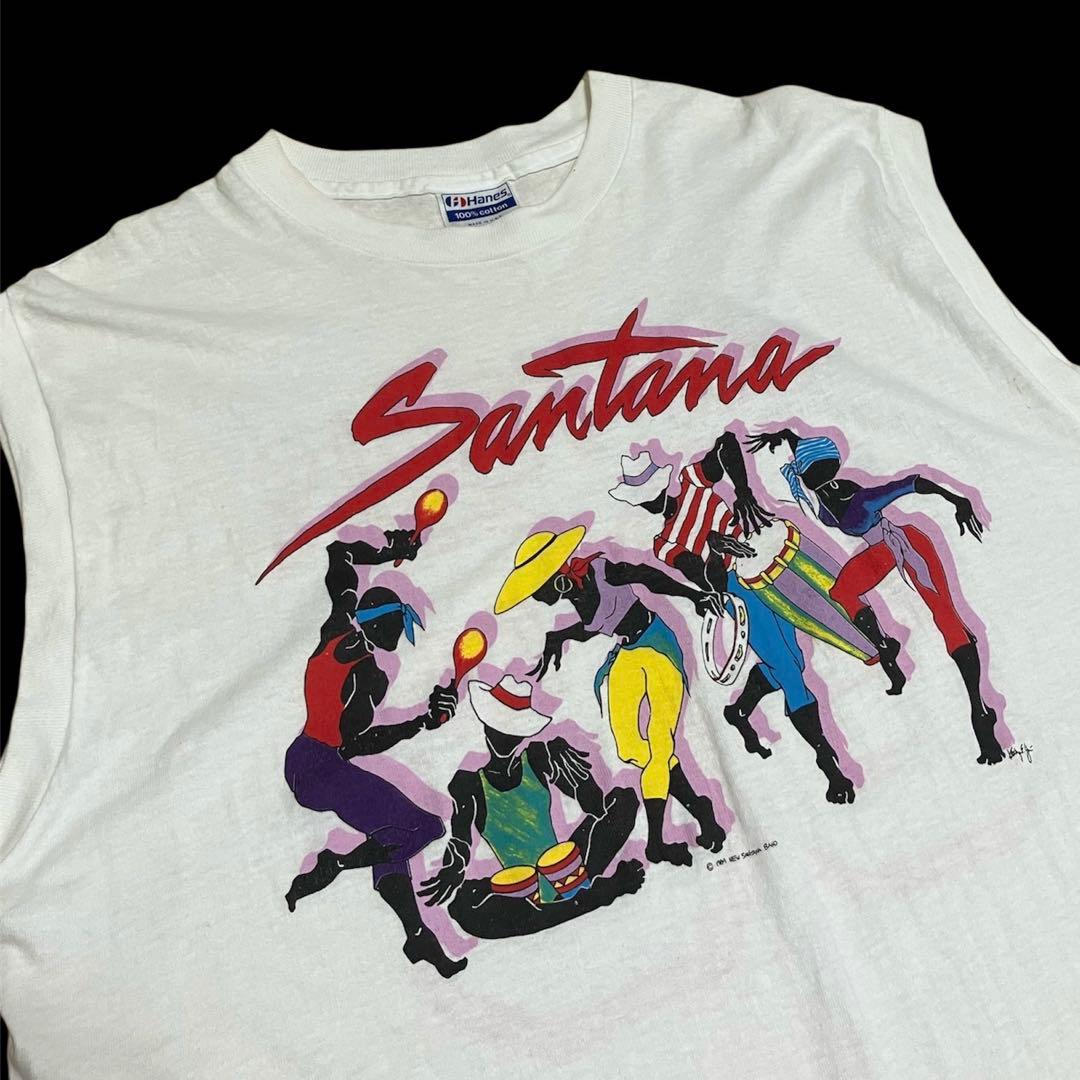 80s サンタナ NEW SANTANA BAND 86年ツアー Tシャツ XL