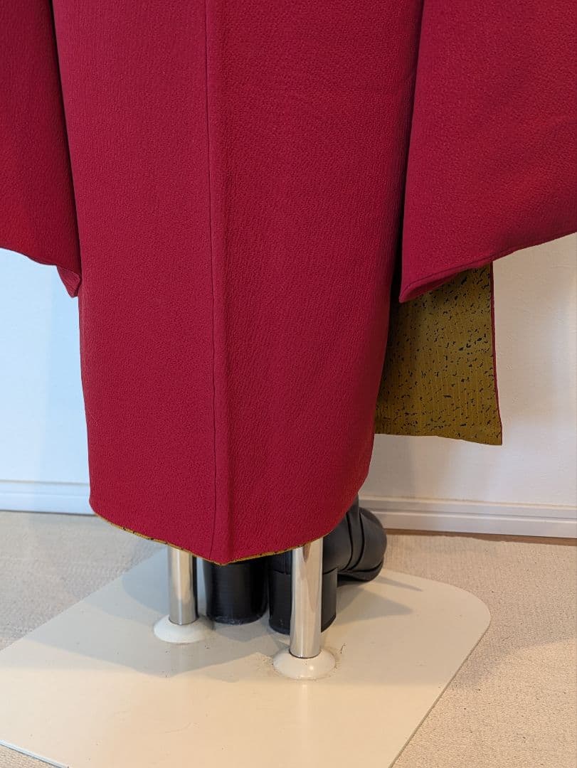 振袖フルセット 身丈157裄62 色無地 赤 蘇芳色 逸品 成人式