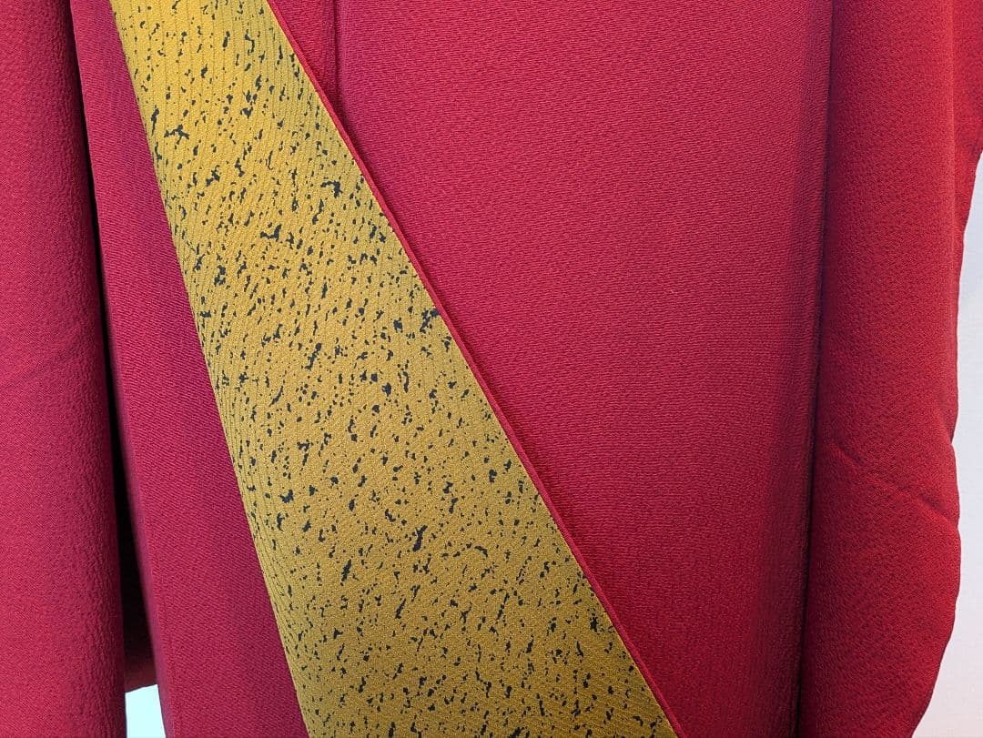 振袖フルセット 身丈157裄62 色無地 赤 蘇芳色 逸品 成人式