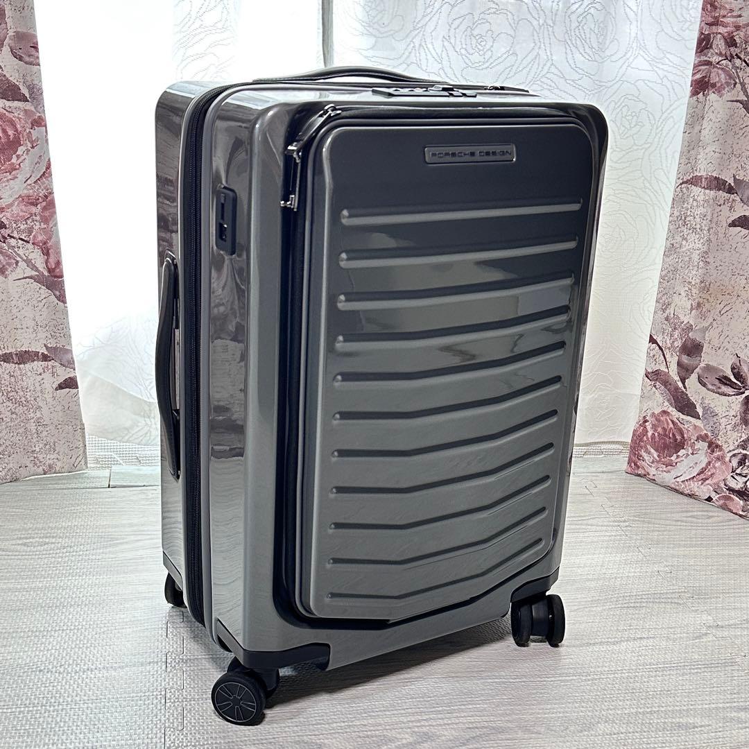 ポルシェ キャリーケース 中型 フロントオープン 充電ポート 拡張可能