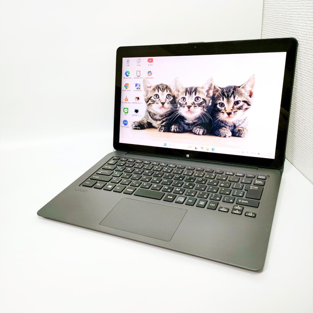 タッチパネル✨️バイオ/Windows11/SSD/カメラ付き小型ノートパソコン