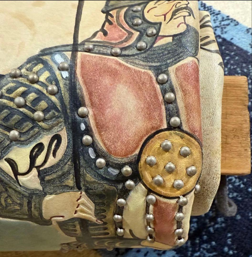 武士と鷹の掛軸