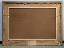 【真作】絵画　油彩　夕暮れのカウボーイと馬　牧場風景　ウエスタンアート　Y183