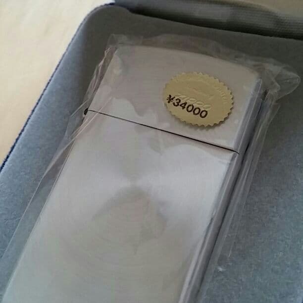 【新品未使用ケース付き】純銀製zippoライター