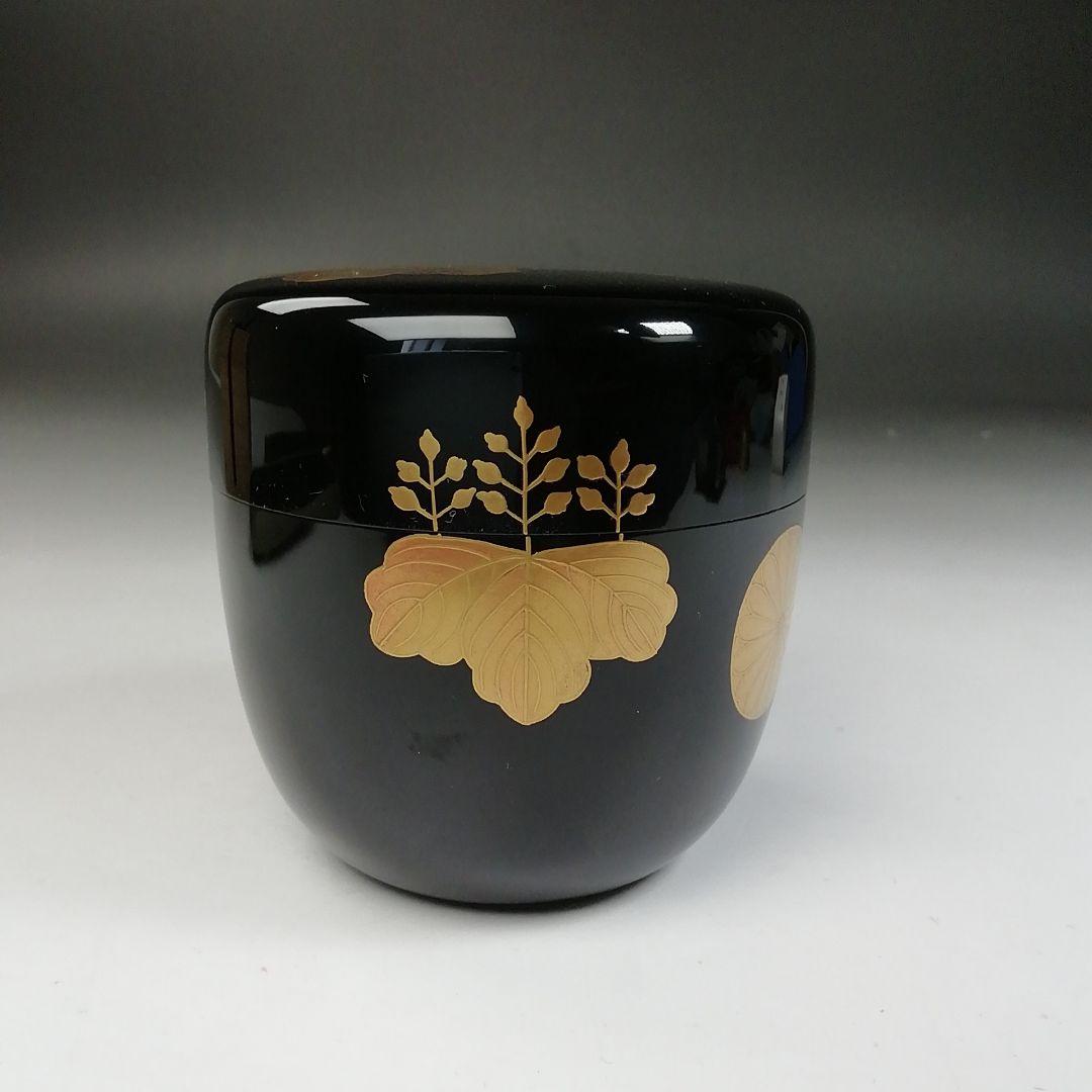 Ｔ９９１　棗　『高台寺蒔絵』『中棗』『佐々木麗峰 造』　共箱　茶道具