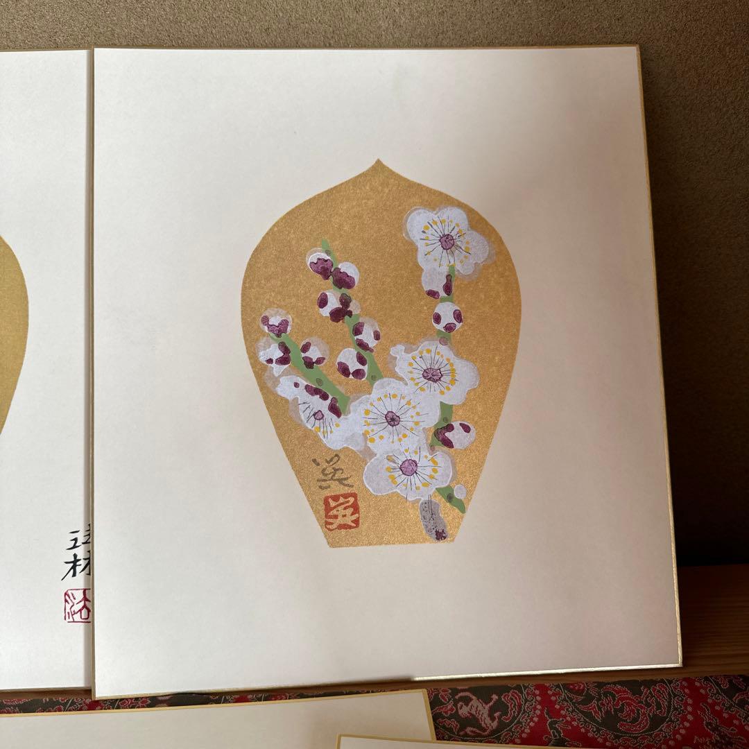 散華　木版画　７枚組　禅定の組　木版画　徳力富吉郎　杉山寧.小倉遊亀.北村西望