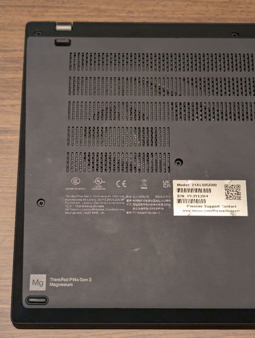 Windowsノート本体 ThinkPad P14s Gen3 i7-1260P 16GB 512GB