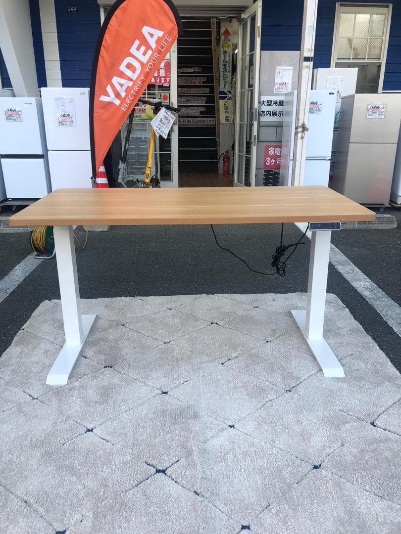 昇降式デスク FLEXISPOT 幅140×奥行70×高さ72～120cm