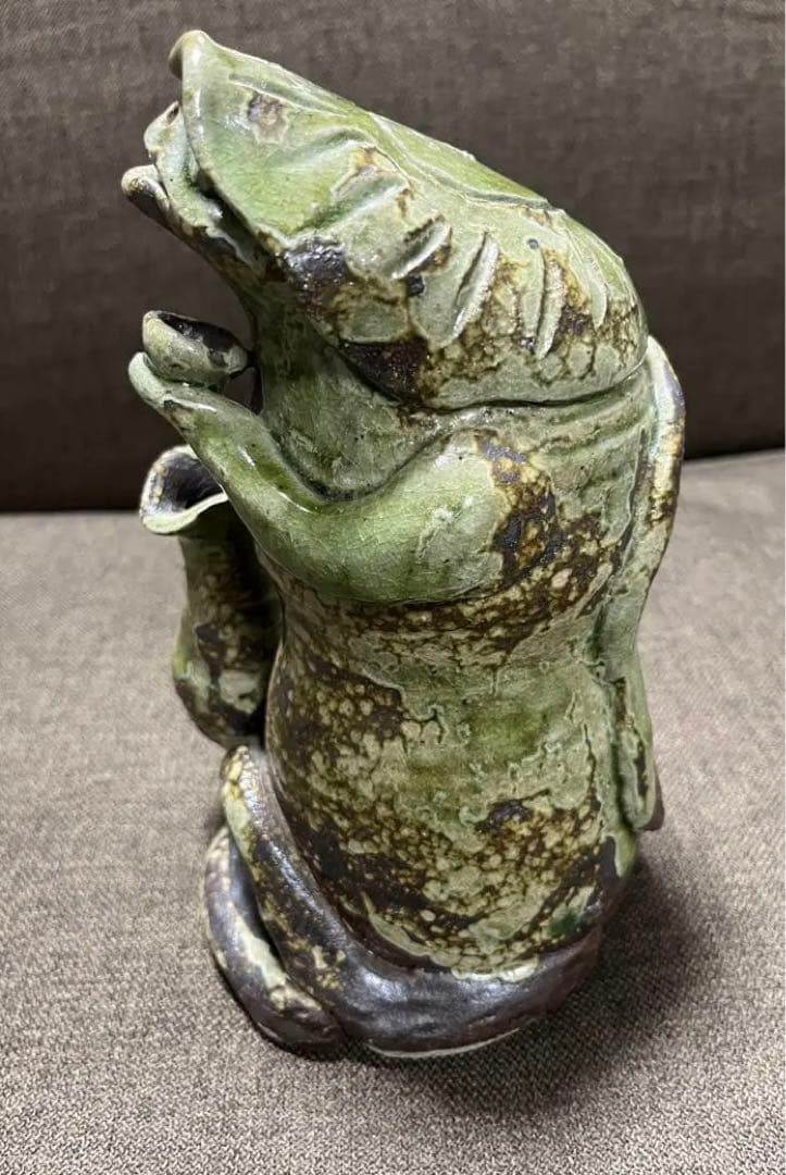 【信楽焼】カッパ夫婦　縁起物　陶器