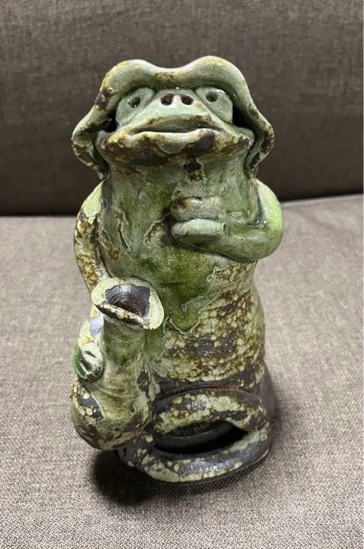 【信楽焼】カッパ夫婦　縁起物　陶器