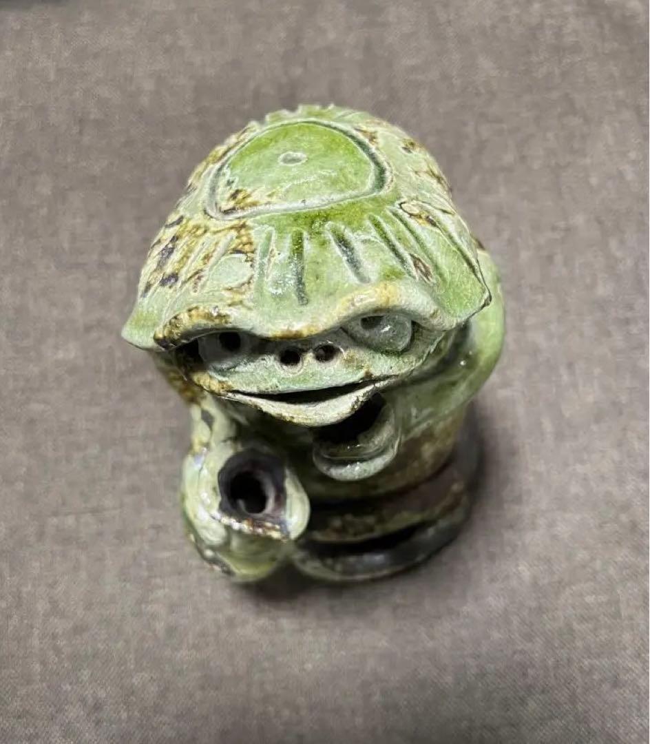 【信楽焼】カッパ夫婦　縁起物　陶器