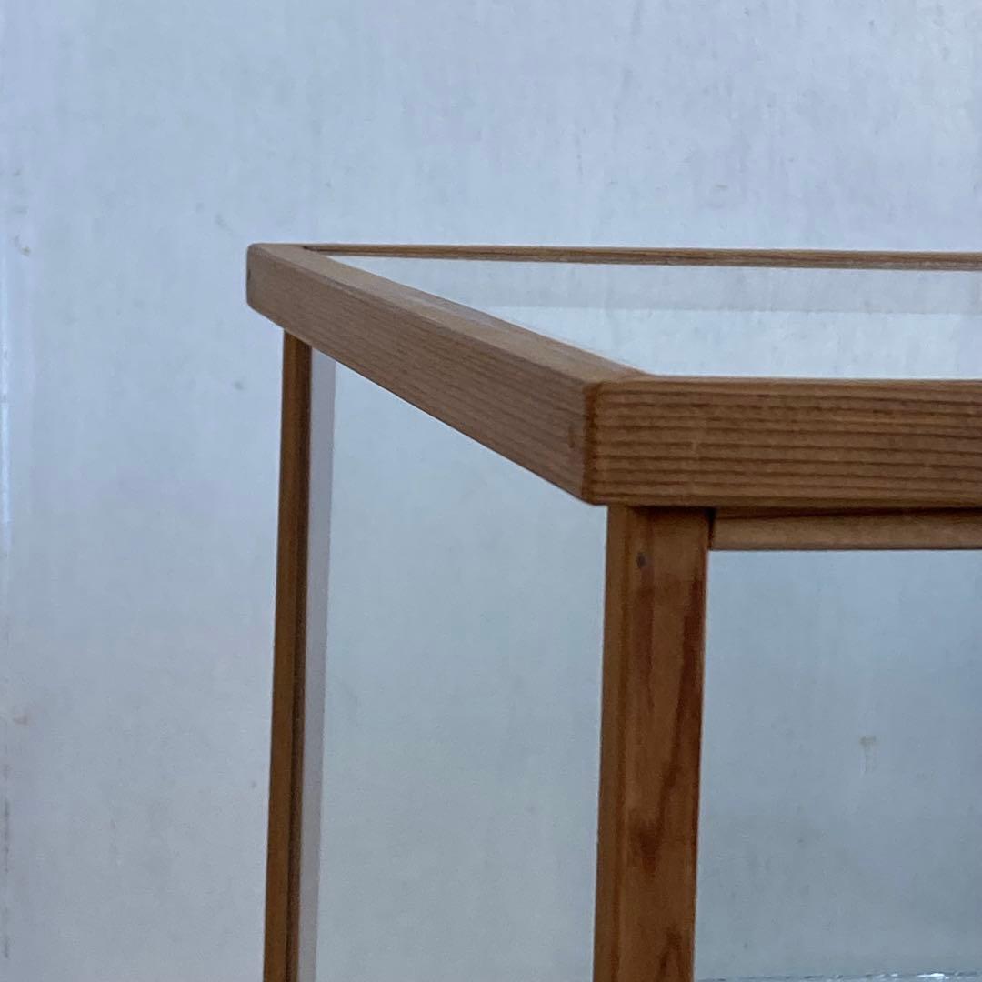 フルヒ / 古い木製ガラスケース 3段 ショーケース オープンラック