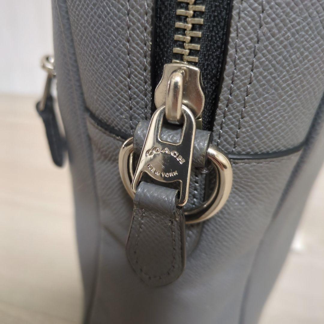 美品✨️ コーチ ビジネス バッグ レザー A4可 グレー
